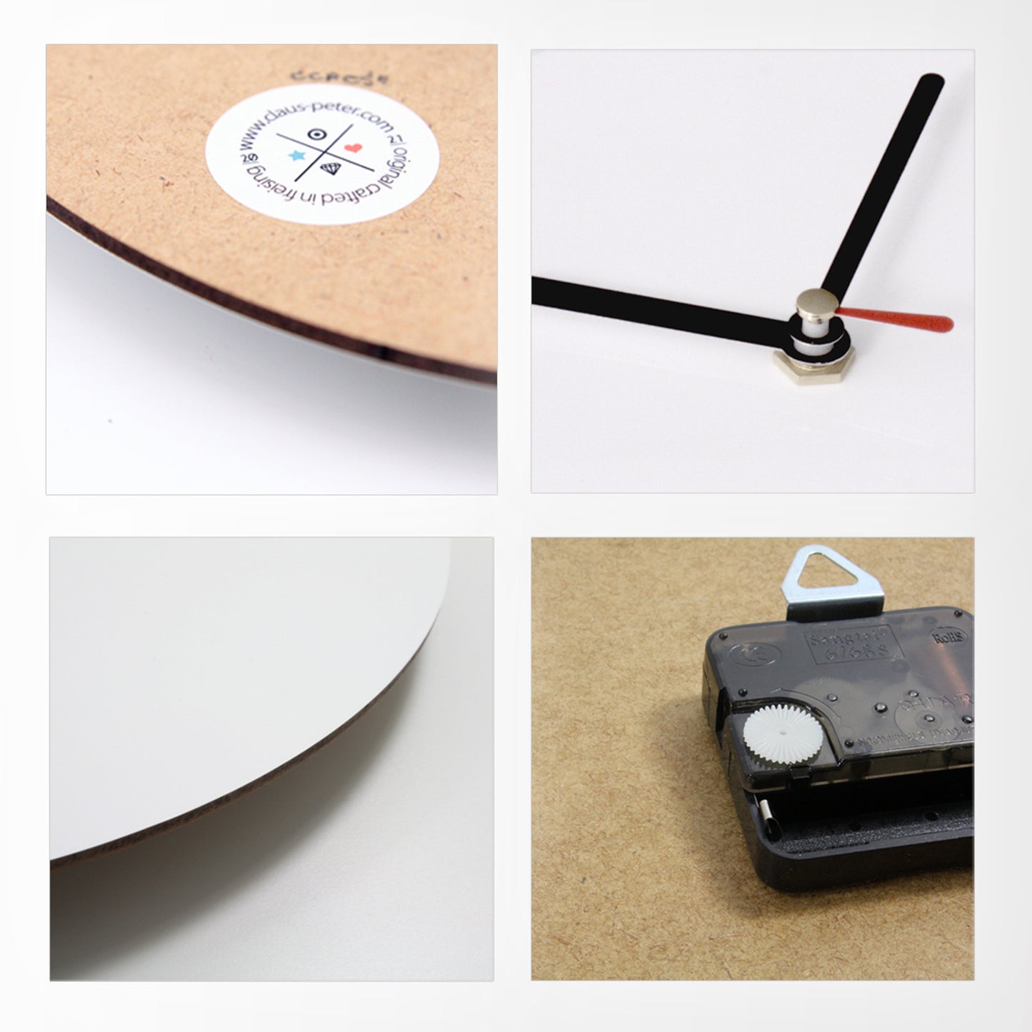 Tischuhr - Typo - Get Shit Done - Guter Spruch zum Thema Zeit - Typografisch - Kreative Uhr