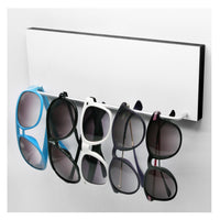 Schicker Sonnenbrillenhalter - Sunglasses - Praktische und schöne Aufhängung für Sonnenbrillen mit schöner Typo - Schwarz Weiß
