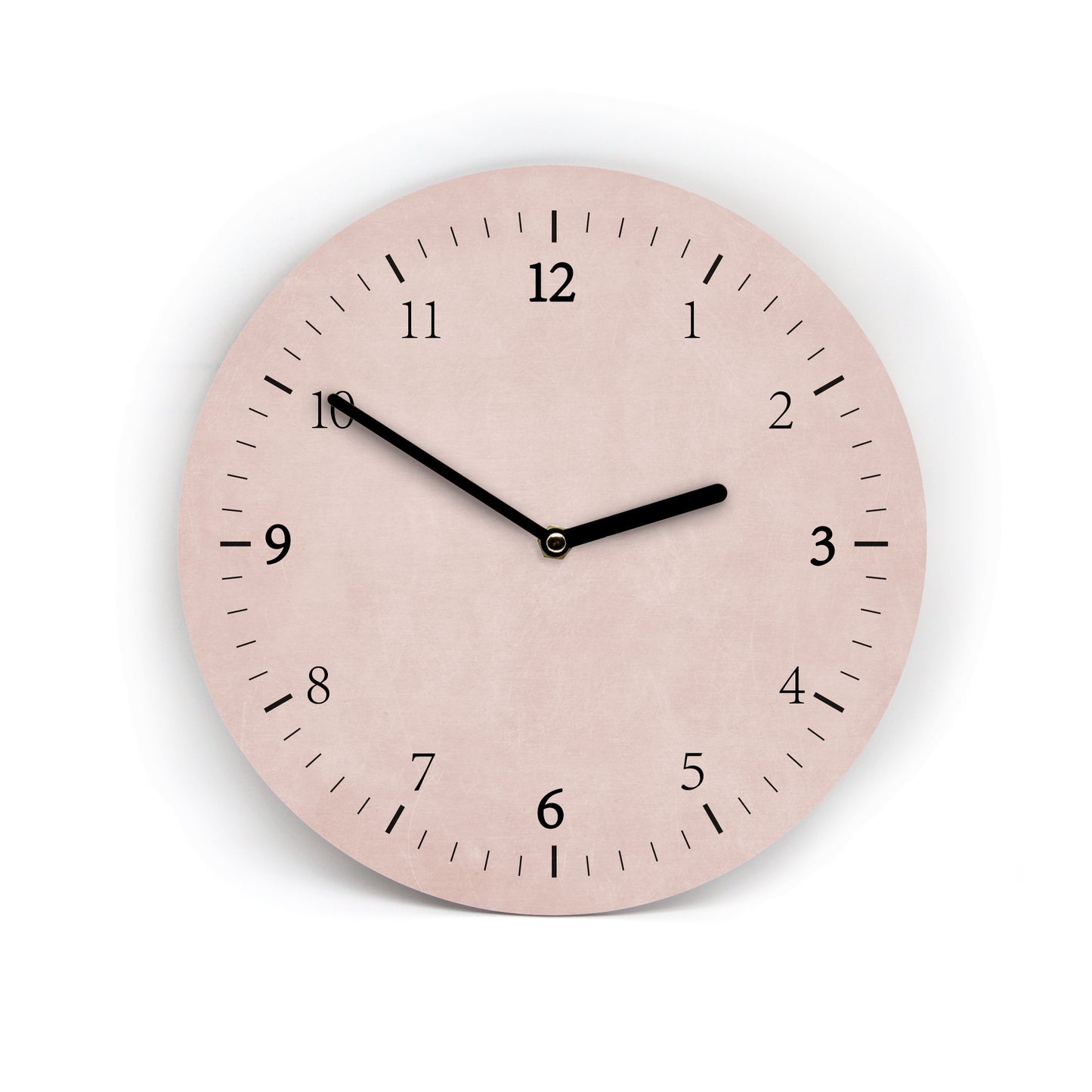 Einfarbige Wanduhr mit Strichen und Zahlen - 16 moderne Farben zur Auswahl - 3 verschiedene Größen - Von Mini bis Groß - Leises Uhrwerk