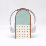 Kopfhörerhalter - Boho Blau - Ständer für Kopfhörer - Massiv - Schöner und praktischer Platz für Kopfhörer oder Headset - Schickes Design