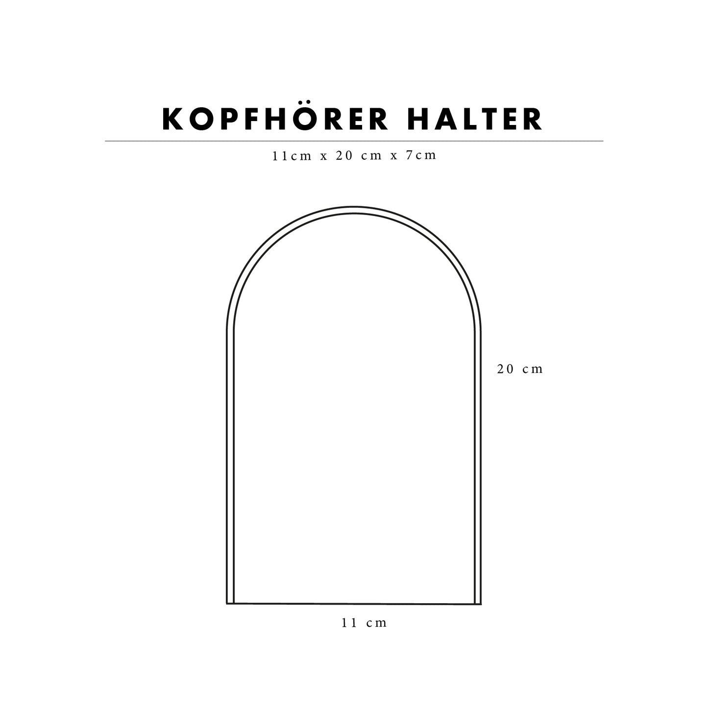 Kopfhörerhalter - Tischständer für Kopfhörer - Massiv - Schöner und praktischer Platz für Kopfhörer oder Headset - Farben - Schickes Design