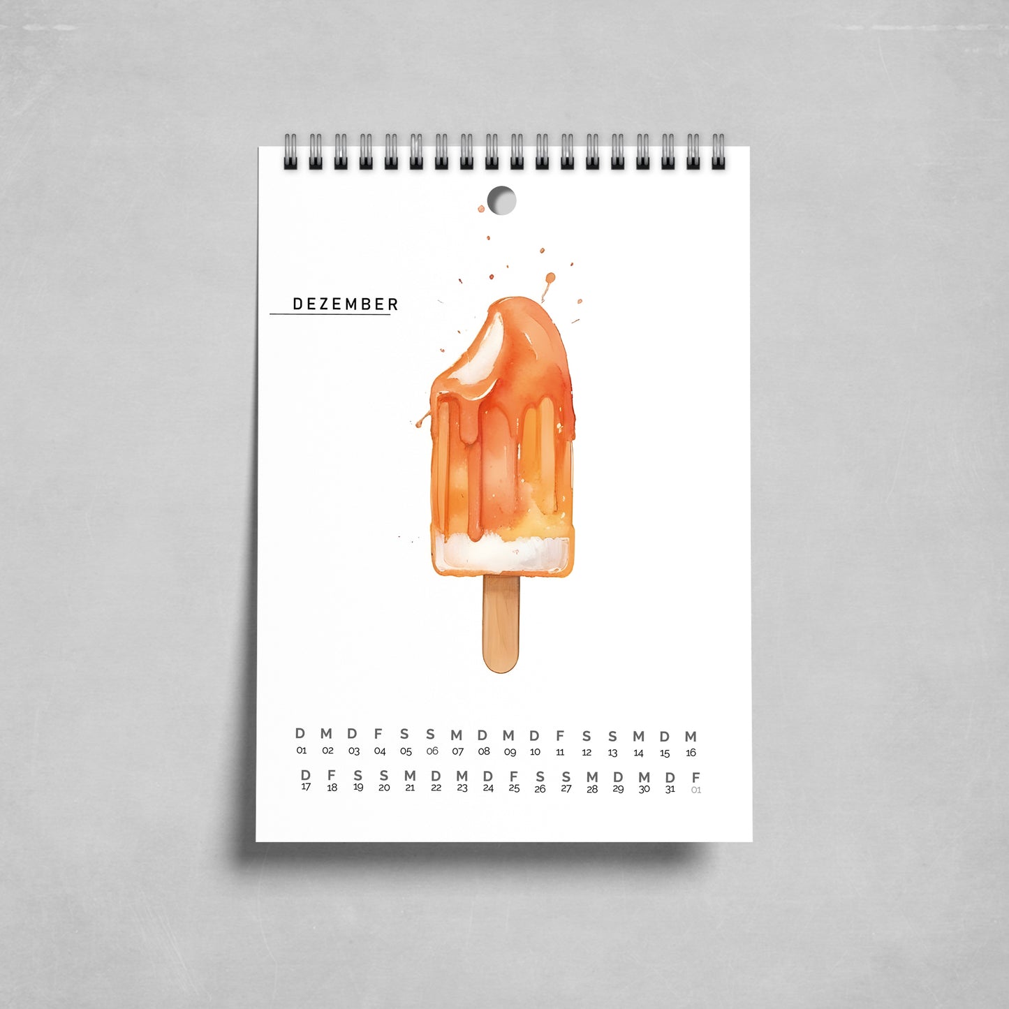 Eis Kalender 2026 - Have a Eis Day - 12 coole Eis Motive - Größe Klein bis Groß - Als Wandkalender oder Tischkalender - Schönes Geschenk
