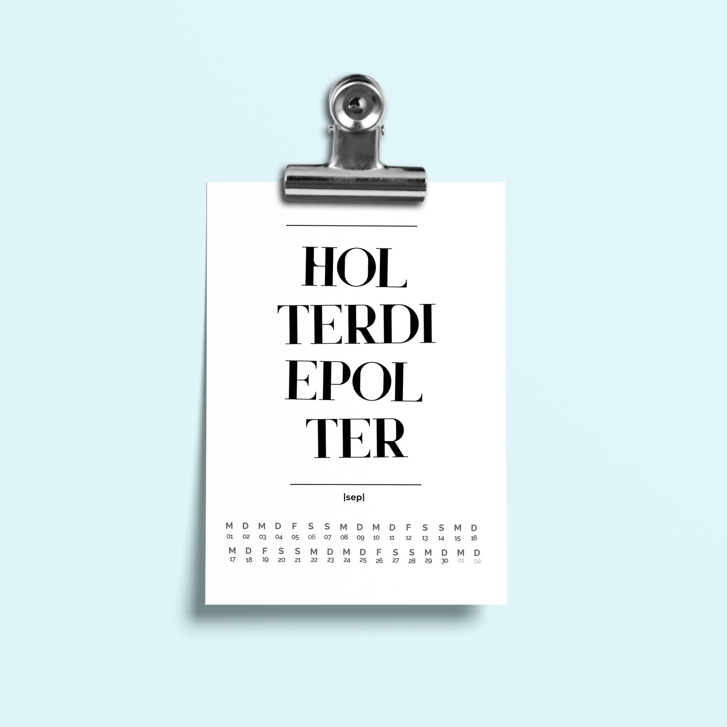 WUNDERWÖRTER 2026 - Kleiner Kalender in der Größe A6 oder A5 zum Hinstellen oder Aufhängen - 12 wunderwitzige Wörter im coolen Design