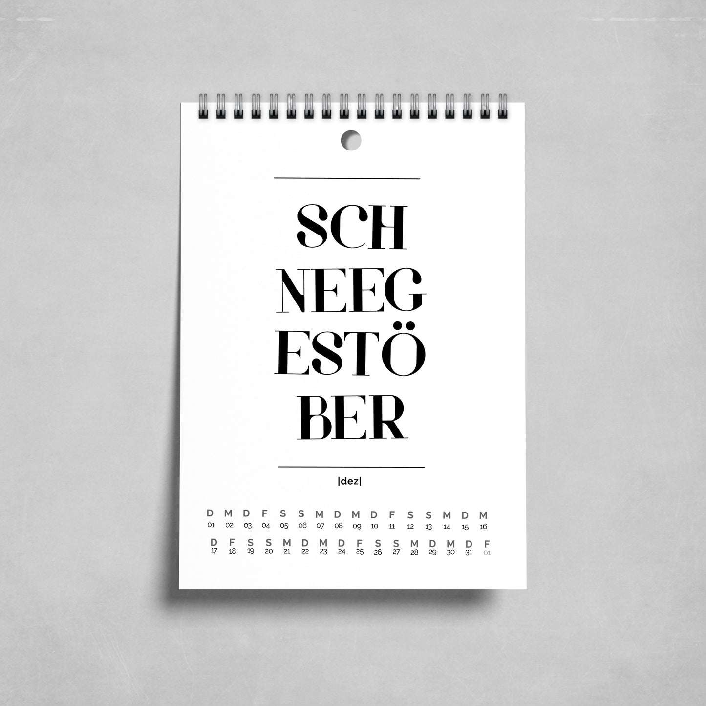 ZEITGEFÜHL 2026 - Kleiner Tischkalender - 12 schöne Wörter zu jedem Monat und Jahreszeit - Fantasieanregendes Geschenk - Einwort-Serie