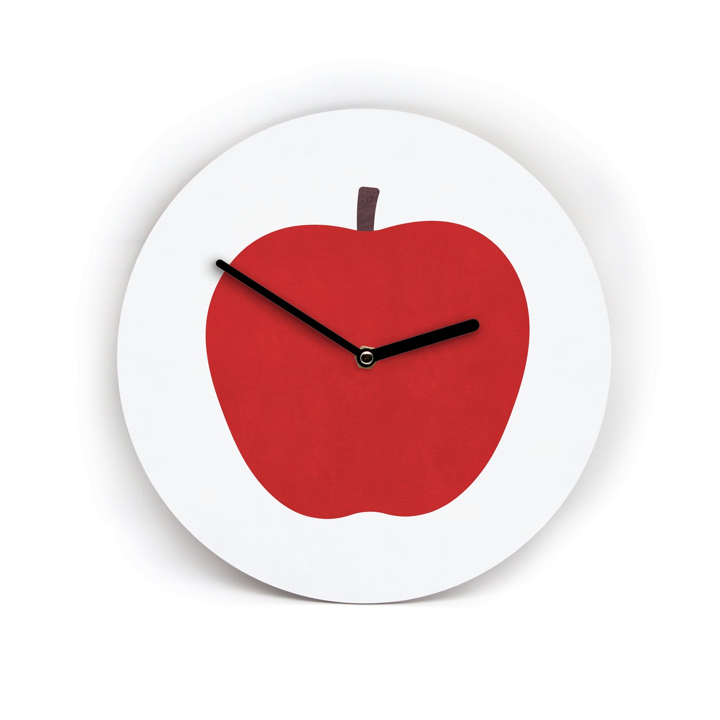Wanduhr Obst - 3 Größen - Illu Style - 4 verschiedene Sorten - Apfel - Banane - Birne - Kirsche - Ziffernblatt wählbar - Uhrwerk leise