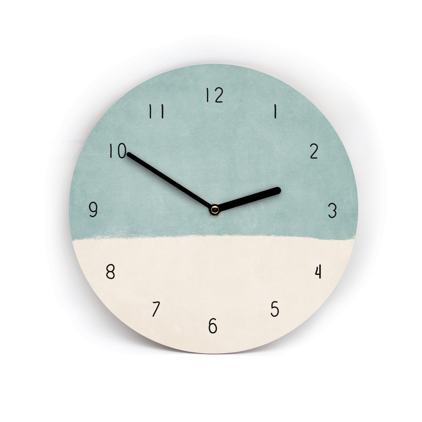 Wanduhr im Brush Style - 3 Größen - Pinselstrich Malerei - Schöne Farben - 4 Varianten - Ziffernblatt wählbar - Uhrwerk leise