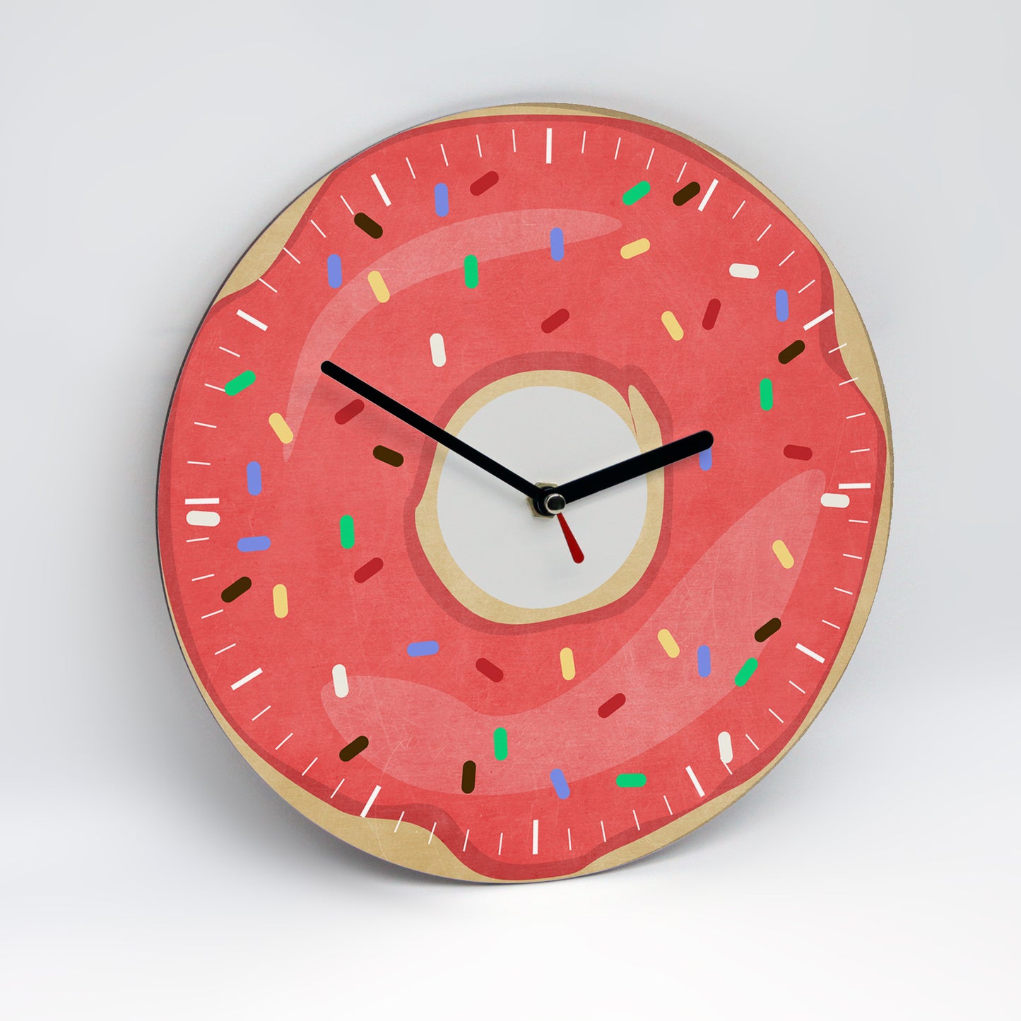 Motivansicht der Wanduhr - Leicht schräge Ansicht