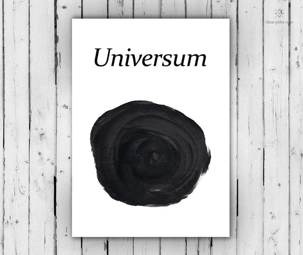 Print - Typo - Spruch - Universum