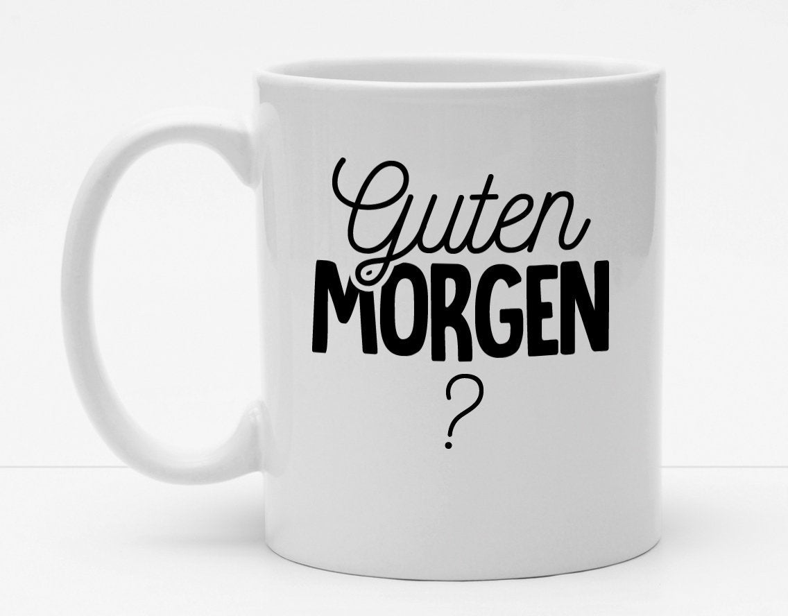 Personalisierbare Tasse mit Namen - Guten Morgen - 325ml - Handmade