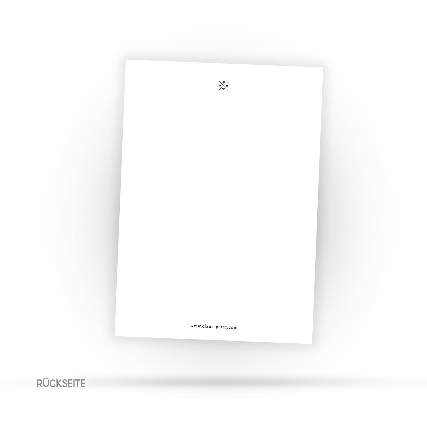 Du Rockst - Typo Postkarte - Schöner Style - Kleines Bild - 2 Karten 1 Umschlag