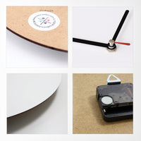 Minimalistische Tischuhr - Verschiedene Striche auf Ziffernplatt optional - 19 Farben für die Uhr wählbar - Uhr zum Hinstellen - Leise - 15cm