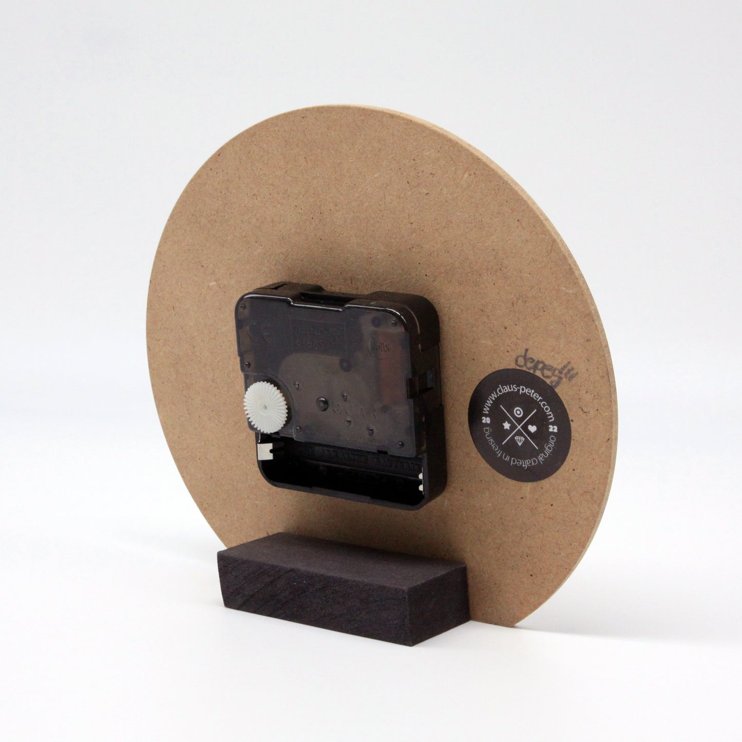 Tischuhr - Typo - Kreiszahl - Kreative Uhr für Nerds