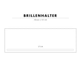 Brillenhalter im abstrakten Design - Geometrischer Bauhaus Stil - Stilvolle Wandaufhängung für Brillen und Sonnenbrillen - Ordnung im Flur