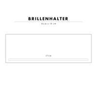 Schicker Sonnenbrillenhalter - Sunglasses - Praktische und schöne Aufhängung für Sonnenbrillen mit schöner Typo - Schwarz Weiß