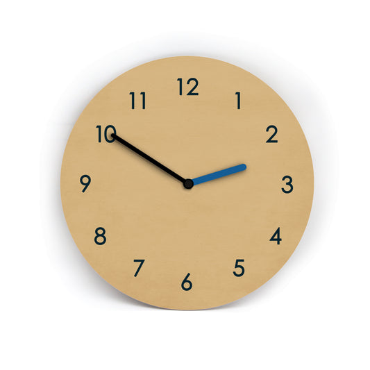 Wanduhr COLORFUL - Gestalte alle Farben auf der Uhr selbst - Zeiger Zahlen Hintergrund - Moderne Farbauswahl - Leises Uhrwerk - 3 Größen