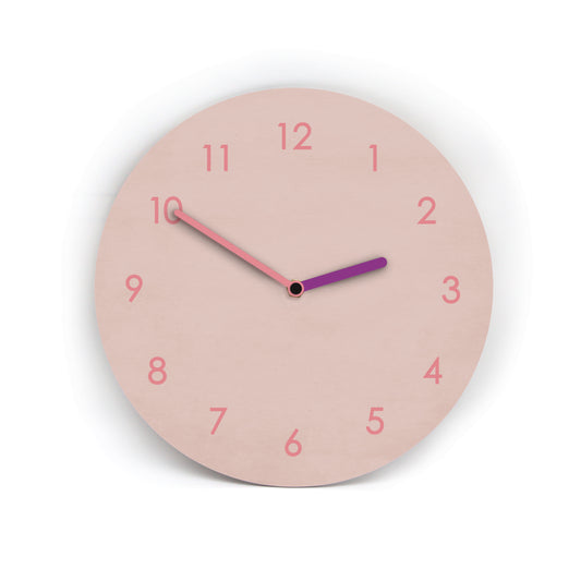 Wanduhr COLORFUL - Manufaktur Wanduhr – Gestalte Deine Uhrdesign Selbst - Moderne Farbauswahl möglich - Leises Uhrwerk - 3 Größen