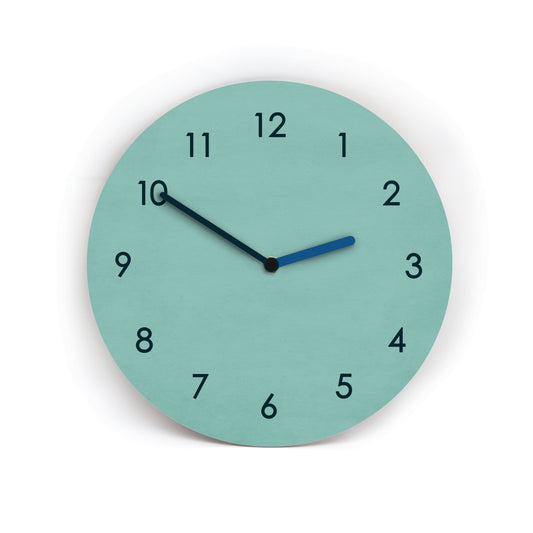 Wanduhr COLORFUL - Manufaktur Wanduhr – Gestalte Deine Uhrdesign Selbst - Moderne Farbauswahl möglich - Leises Uhrwerk - 3 Größen