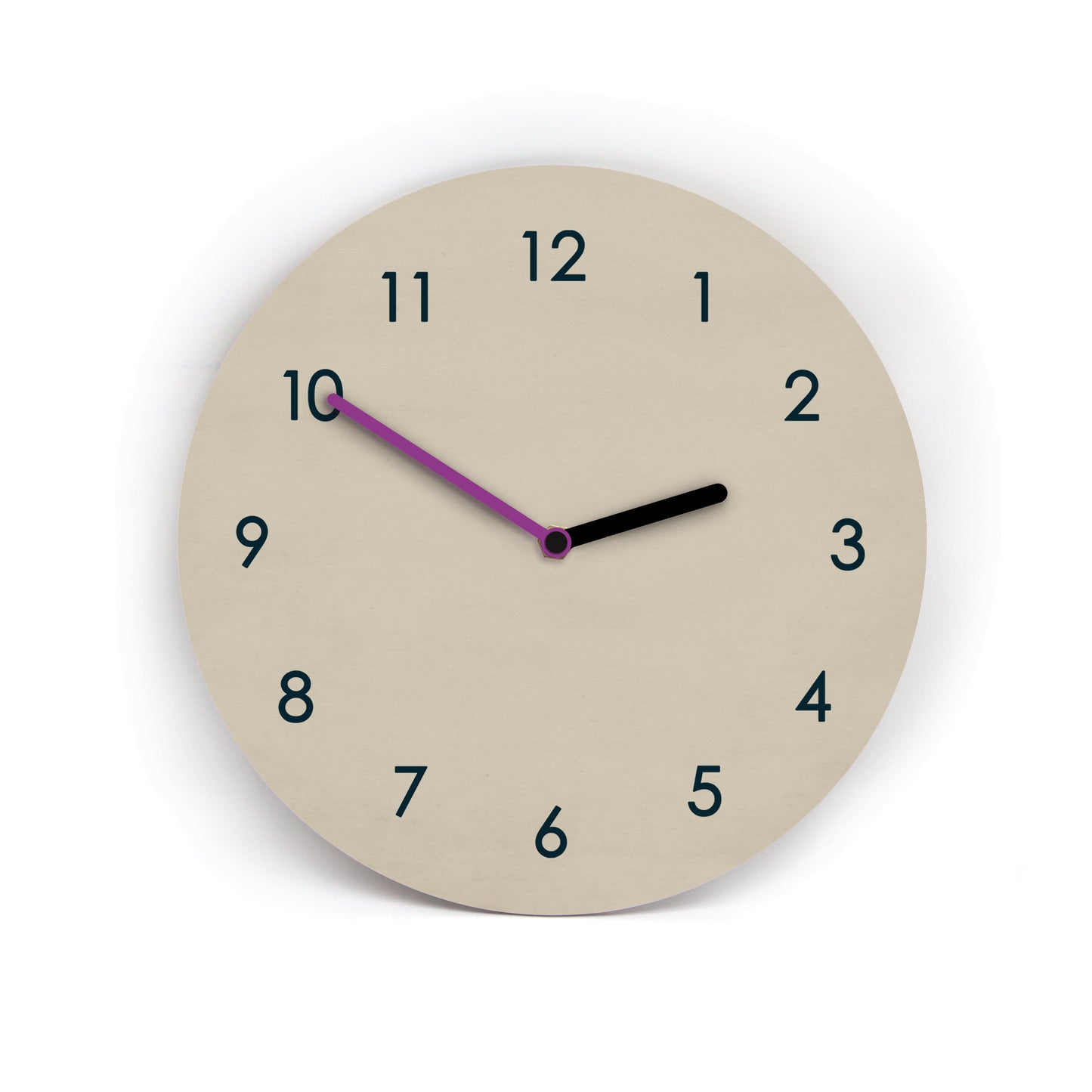 Wanduhr COLORFUL - Gestalte alle Farben auf der Uhr selbst - Zeiger Zahlen Hintergrund - Moderne Farbauswahl - Leises Uhrwerk - 3 Größen