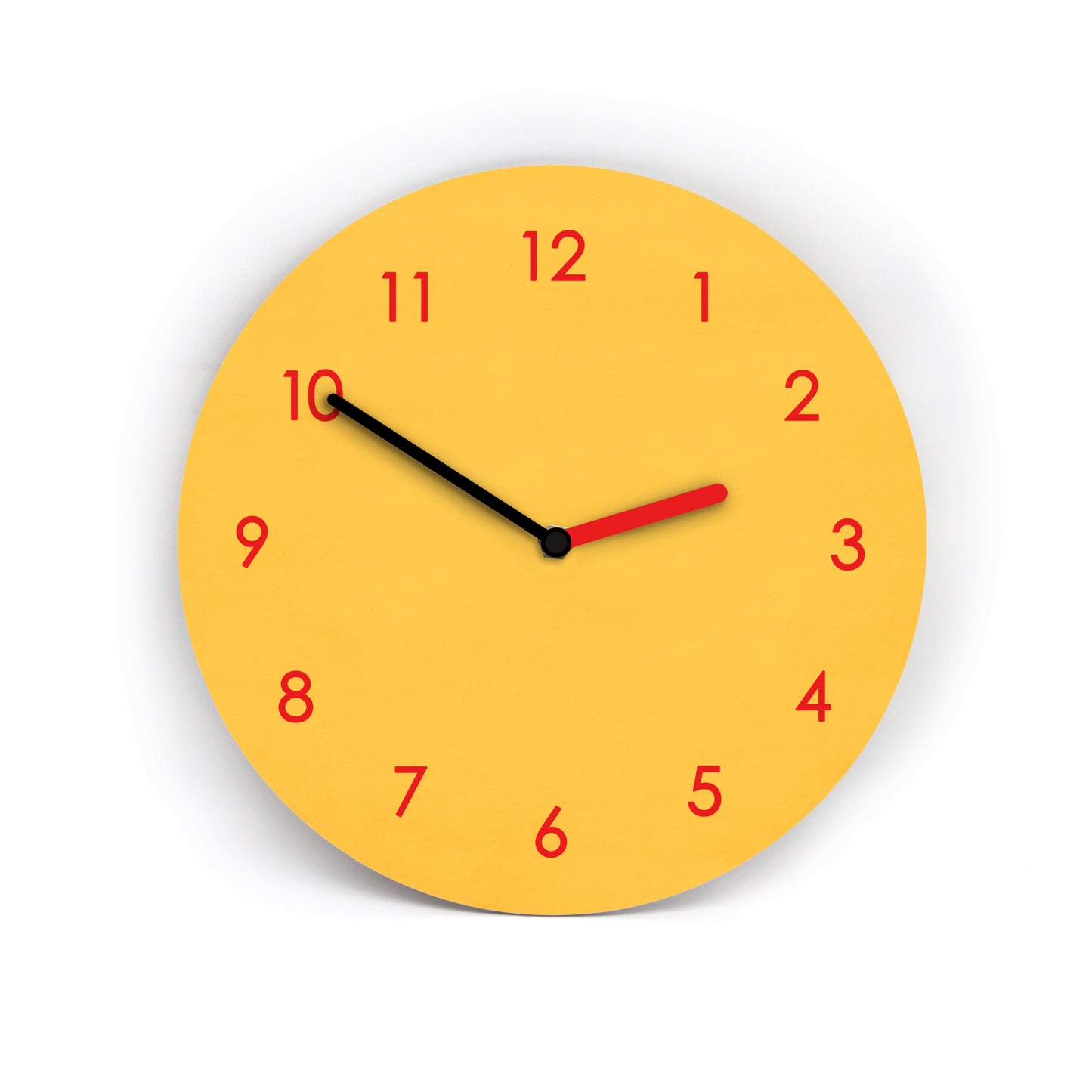 Wanduhr COLORFUL - Gestalte alle Farben auf der Uhr selbst - Zeiger Zahlen Hintergrund - Moderne Farbauswahl - Leises Uhrwerk - 3 Größen