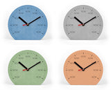 Tischuhr NOW - 19 Farbvarianten möglich - Reminder im Jetzt zu leben - Achtsam sein - Ausgefallene Uhr - Schöne Farben - Kein Ticken