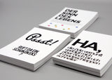 Postkarte Bereich des Glücks - Wo der geile Sch*** passiert - Motivation - Coaching mit Humor- Miniprint - A6 - 2 Karten und 1 Umschlag