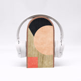 Kopfhörerhalter - Woody - Tischständer für Kopfhörer - Massiv - Schöner und praktischer Platz für Kopfhörer oder Headset - Schickes Design