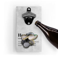 Flaschenöffner mit Magnet - Hopfnung Bedeutung - Dictionary Style - Lustiges Geschenk für optimistische Biertrinkende - Für Küche - Deko