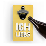 Flaschenöffner mit Magnet - Ich LIEBS - Verschiedene coole Farben wählbar - Bierliebhaber - Spruch - Liebeserklärung an den Feierabend