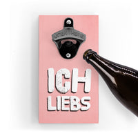 Flaschenöffner mit Magnet - Ich LIEBS - Verschiedene coole Farben wählbar - Bierliebhaber - Spruch - Liebeserklärung an den Feierabend