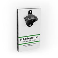 Scheißegalicum - Flaschenöffner mit Magnet - Humor ist die beste Medizin - Medikamenten Style - Geschenk zum Entspannen - Alltag vergessen