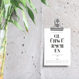 ZEITGEFÜHL 2024 - Kleiner Tischkalender - 12 schöne Wörter zu jedem Monat und Jahreszeit - Fantasieanregendes Geschenk - Einwort-Serie