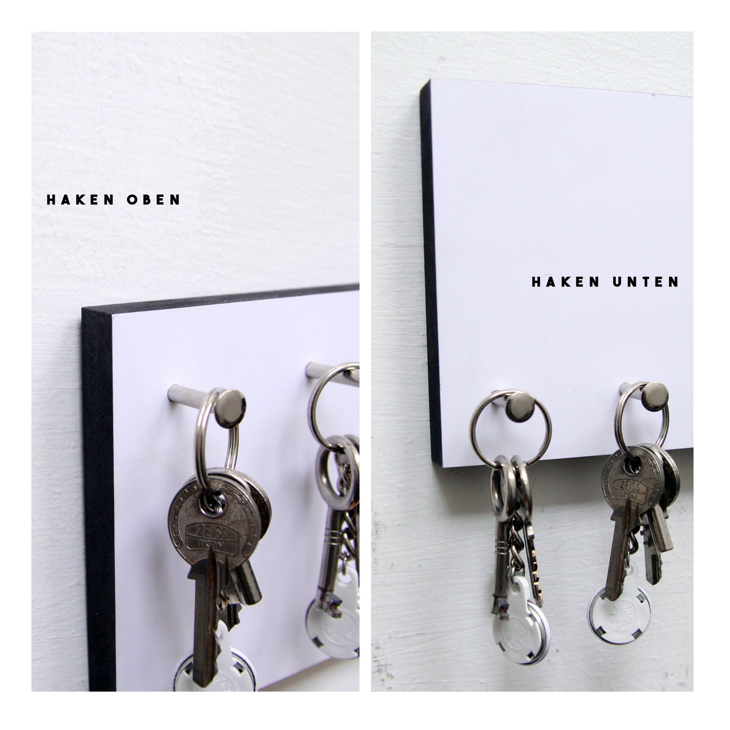 Schlüsselbrett Big Monkey - Drop the key and no one gets hurt - Lustige Ansage - Gorilla mit Sonnenbrille - Cooler Style - Deko Flur