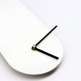 Schicke Uhrform - Modernes Wanduhr Design - Color Layer - Rot Gelb Grau - Geometrisch - Ziffernblatt - 2 Größen - Geräuschlos - Handmade