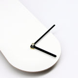 Schicke Uhrform - NOW - Reminder an Achtsamkeit - Im Jetzt leben - Nowuhr - Grau - Ziffernblatt - 2 Größen - Leises Uhrwerk - Handmade