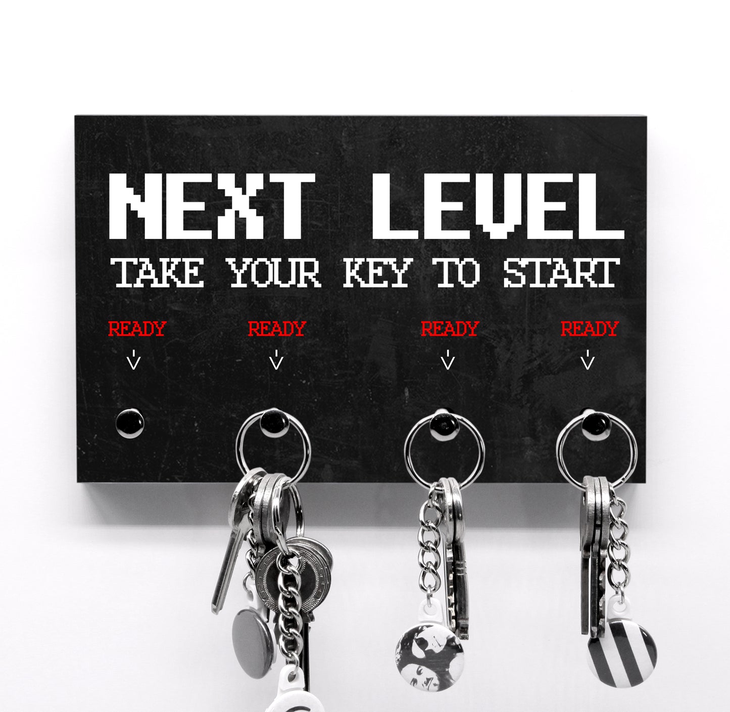 Schlüsselbrett Next Level - Das Leben ist ein Spiel - Gamer Design - Handmade