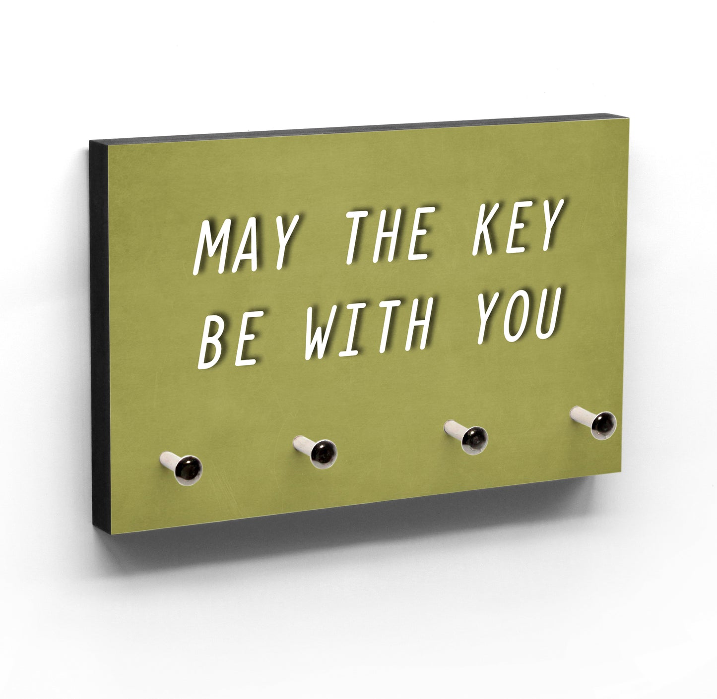 Schlüsselbrett - May The Key Be With You - Möge der Schlüssel mit dir sein - Machtwort gegen das Schlüssel verlieren - 20 Farben - 3-5 Haken