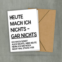 Postkarte - Scheiss Drauf - Tu Es Einfach - Motivationskarte - Spruch zum Aufhängen - Raus aus der Komfortzone - 2 Karten und 1 Umschlag