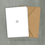 Kunstpostkarte - weiß ist kunst genug - Minimalismus - Lustig - Reduzieren - DIN A6 - 2 Karten und 1 Umschlag