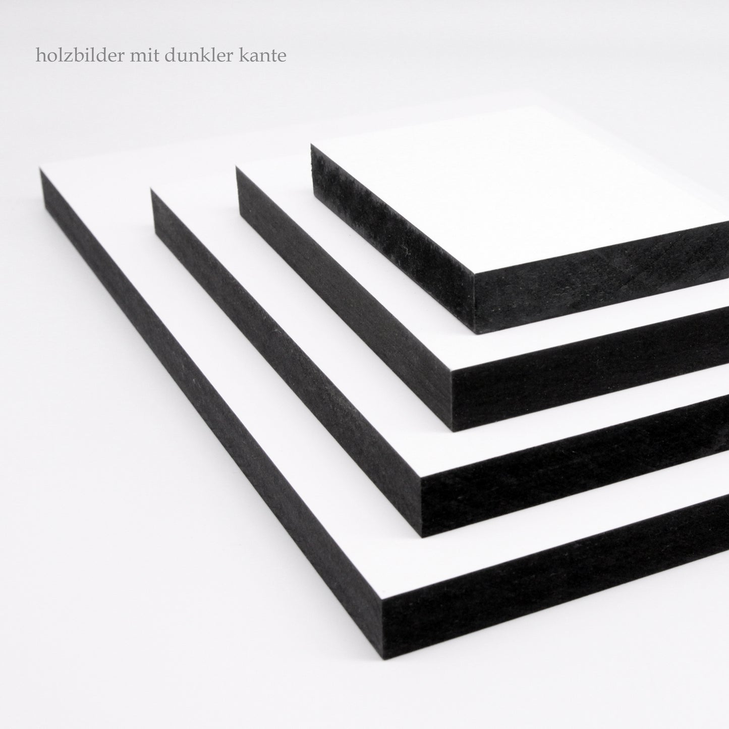 Holzbild - Natur Berge Illustration Design - Schöne Gestaltung - Ruhige Deko - Moderne Grafik - 3 Größen - Landschaftsbild