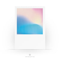 Stylische Postkarte - Farbwoosh - Superschöne Grußkarte - Neutral - Sanfte Farben - Mini Print - Minimal - 2 Karten und 1 Briefumschlag