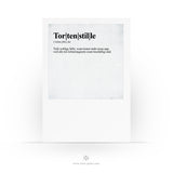 Besondere Geburtstagskarte - Tortenstille - Definition Geburtstag - Geburtstagskuchen - Dictionary Style - Lustig - 2 Karten 1 Umschlag
