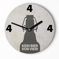 Mini Wanduhr – Kein Bier vor Vier - 15cm