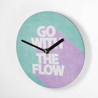 Mini Wanduhr – Go with the Flow - 15cm