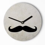 Mini Wanduhr – Moustache – 15cm