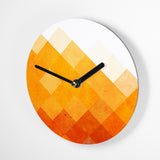 Mini Wanduhr – Orange Layer – 15cm