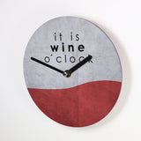Mini Wanduhr – Wine o´Clock – 15cm