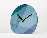 Tischuhr - Color - Waves - Blaue Uhr - Moderne Farbkombination - Coole Deko für Zuhause