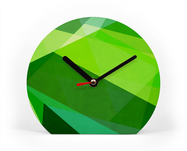 Tischuhr - Color - Luck - Grüne Uhr - Moderne Farbkombination - Coole Deko für Zuhause