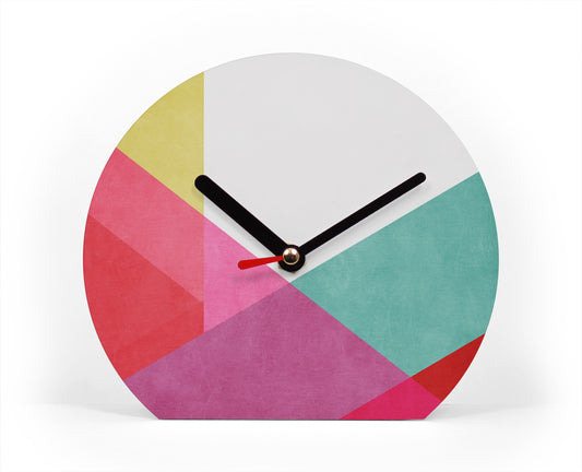 Tischuhr - Color - Reflection - Bunte Uhr - Moderne Farbkombination - Coole Deko für Zuhause