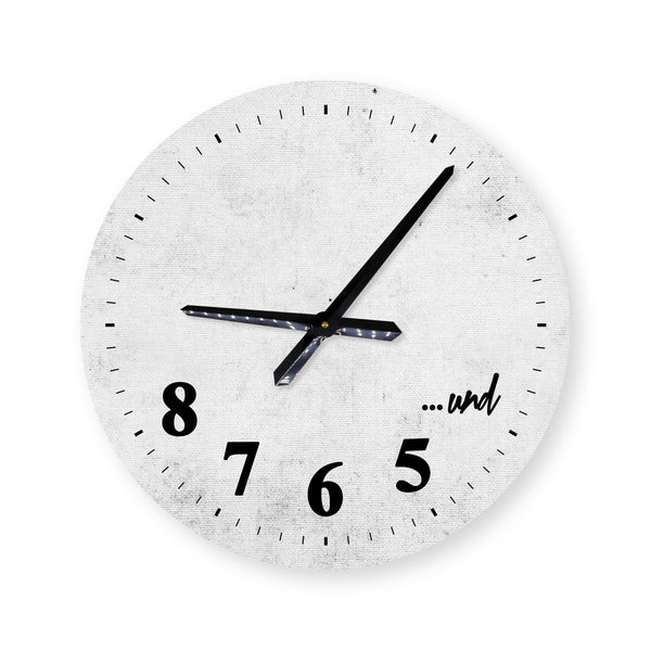 Extra Große Wanduhr - Dancers Clock - Tanzen - und 5 6 7 8 - 50cm